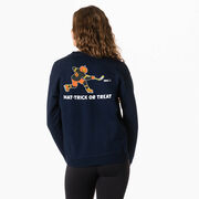 Hockey Crewneck Sweatshirt - Hat-Trick or Treat (Back Design)