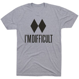 Skiing & Snowboarding Short Sleeve T-Shirt - I'm Difficult