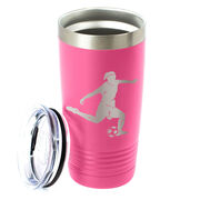 Soccer 20 oz. Double Insulated Tumbler - Female Silhouette