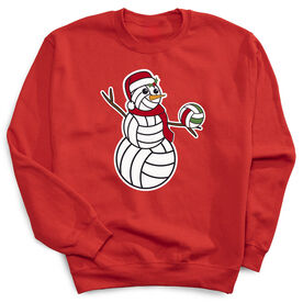 Volleyball Crewneck Sweatshirt - Serving Holiday Cheer