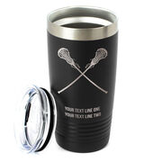 Girls Lacrosse 20 oz. Double Insulated Tumbler - Crossed Sticks Icon