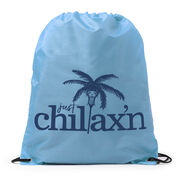 Lacrosse Drawstring Backpack Just Chillax'n