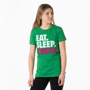 Cheerleading Women's Everyday Tee - Eat. Sleep. Cheer.