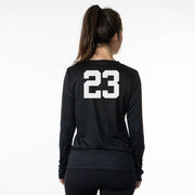 Hockey Long Sleeve Performance Tee - Hockey Mom Sticks
