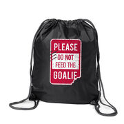 Hockey Drawstring Backpack - Don't Feed The Goalie