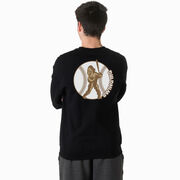 Baseball Crewneck Sweatshirt - Baseball Bigfoot (Back Design)