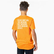 Hockey Short Sleeve T-Shirt - All Weekend Hockey (Back Design)