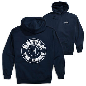 Wrestling Hooded Sweatshirt - Battle In Circle (Back Design)