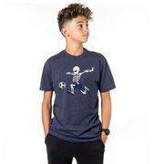Soccer Short Sleeve T-Shirt - Skeleton Striker