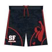 Custom Team Shorts - Wrestling Hit the Mats