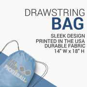 Pickleball Drawstring Backpack - Eat. Sleep. Pickleball