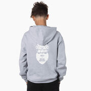 Hockey Hooded Sweatshirt - Ho Ho Santa Face (Back Design)