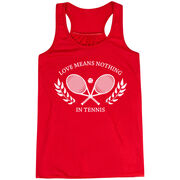 Tennis Flowy Racerback Tank Top - Love Means Nothing In Tennis