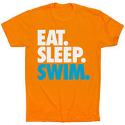 Swimming T-Shirt Short Sleeve Eat. Sleep. Swim.