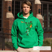 Guys Lacrosse Hooded Sweatshirt - Lacrosse Leprechaun