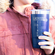 Guys Lacrosse 20 oz. Double Insulated Tumbler - Guys Lacrosse Father Words