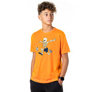 Soccer Short Sleeve T-Shirt - Skeleton Striker
