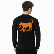 Basketball Tshirt Long Sleeve - Baxter The Basketball Dog (Back Design)