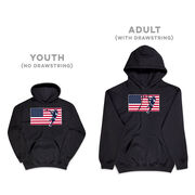 Guys Lacrosse Hooded Sweatshirt - Patriotic Lacrosse