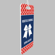 Cheerleading Bag/Luggage Tag - Personalized Cheer Squad with Bow