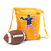 Football Sport Pack Cinch Sack - Football Stars and Stripes Player