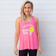 Tennis Flowy Racerback Tank Top - Servin' Aces