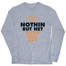Basketball Tshirt Long Sleeve - Nothin But Net