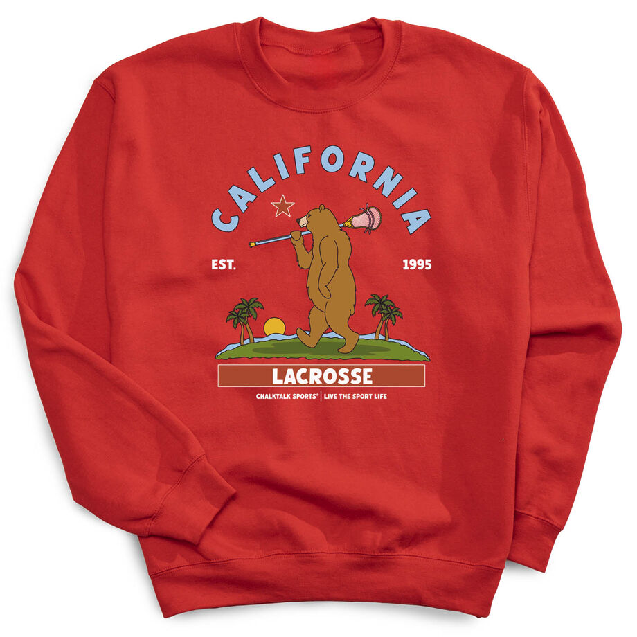 Guys Lacrosse Crewneck Sweatshirt - California Lacrosse