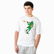 Guys Lacrosse Short Sleeve Performance Tee - Lacrosse Leprechaun