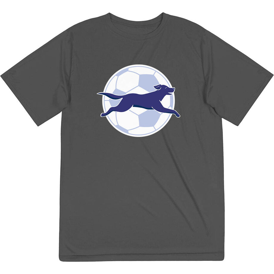 Soccer Short Sleeve Performance Tee - Kicks The Soccer Dog