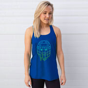 Hockey Flowy Racerback Tank Top - Have An Ice Day Smiley