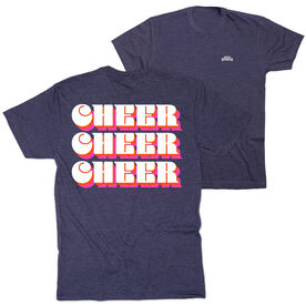 Cheerleading Short Sleeve T-Shirt - Retro Cheer (Back Design)