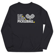 Pickleball Long Sleeve Performance Tee - Eat. Sleep. Pickleball