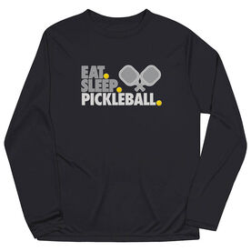 Pickleball Long Sleeve Performance Tee - Eat. Sleep. Pickleball