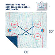 Hockey Gameday Puffle Blanket - Hockey Rink