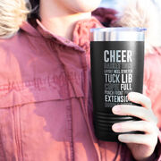 Cheerleading 20 oz. Double Insulated Tumbler - Cheer Words