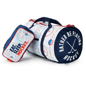 Hockey Explorer Bag Set - Eat. Sleep. Hockey.