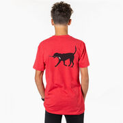 Hockey Short Sleeve T-Shirt - Howe the Hockey Dog (Back Design)