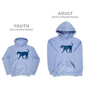 Hockey Hooded Sweatshirt - Rocky The Hockey Dog