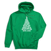 Lacrosse Hooded Sweatshirt - Merry Laxmas Tree