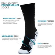 Hockey Woven Mid-Calf Socks - Eat. Sleep. Hockey