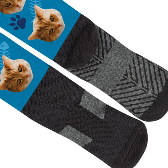 Printed Knee High Socks Custom Cat Photo Chalktalksports