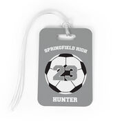 Soccer Bag/Luggage Tag - Personalized Soccer Team Ball