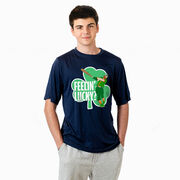 Baseball Short Sleeve Performance Tee - Feelin' Lucky Baseball