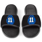 Basketball Repwell&reg; Slide Sandals - Basketball With Number