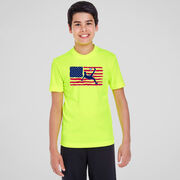 Soccer Short Sleeve Performance Tee - Guys Soccer Land That We Love