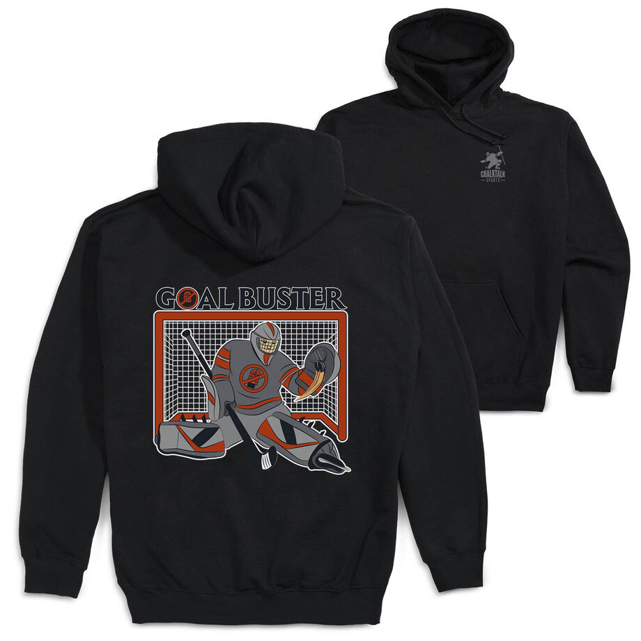 Hockey Hooded Sweatshirt - Goal Buster (Back Design)