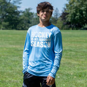 Hockey Long Sleeve Performance Tee - Hockey Is My Favorite Season