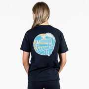 Volleyball Short Sleeve T-Shirt - Serve's Up (Back Design)