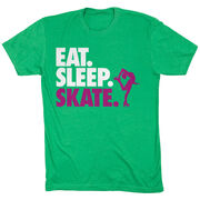 Figure Skating T-Shirt Short Sleeve Eat. Sleep. Skate.